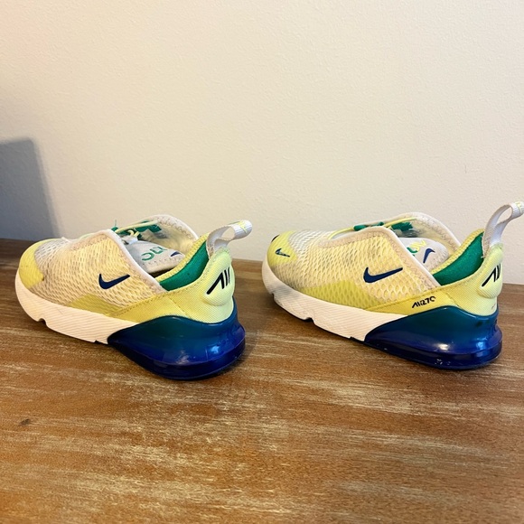Nike Air Max 270 BT Yellow and Blue Sneakers - Picture 5 of 10